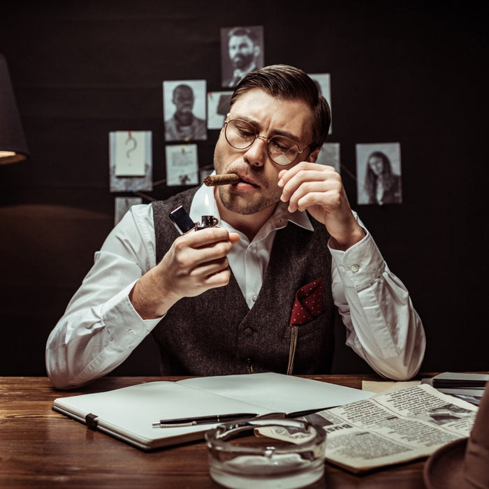 Cigar enthusiast researching and writing, representing The Cigar Paradise Journal.