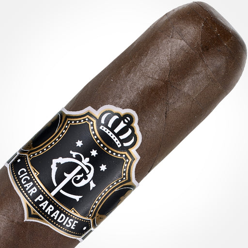 Cigar Paradise Maduro Big Daddy 60x6.5 house blend cigar close-up showing Habano Maduro wrapper and cigar band