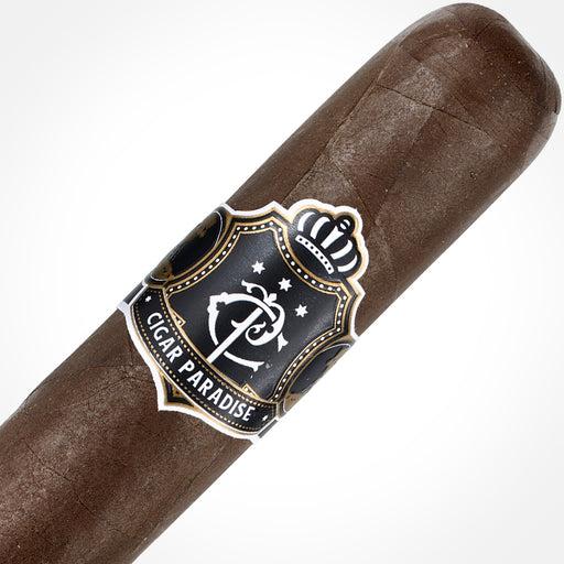Cigar Paradise Habano Maduro Robusto close-up showing Maduro wrapper and cigar band