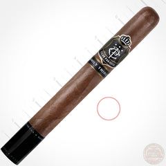 Cigar Paradise Family Tribute Rare Corojo Churchill 48x7 house blend cigar with Rare Corojo wrapper.