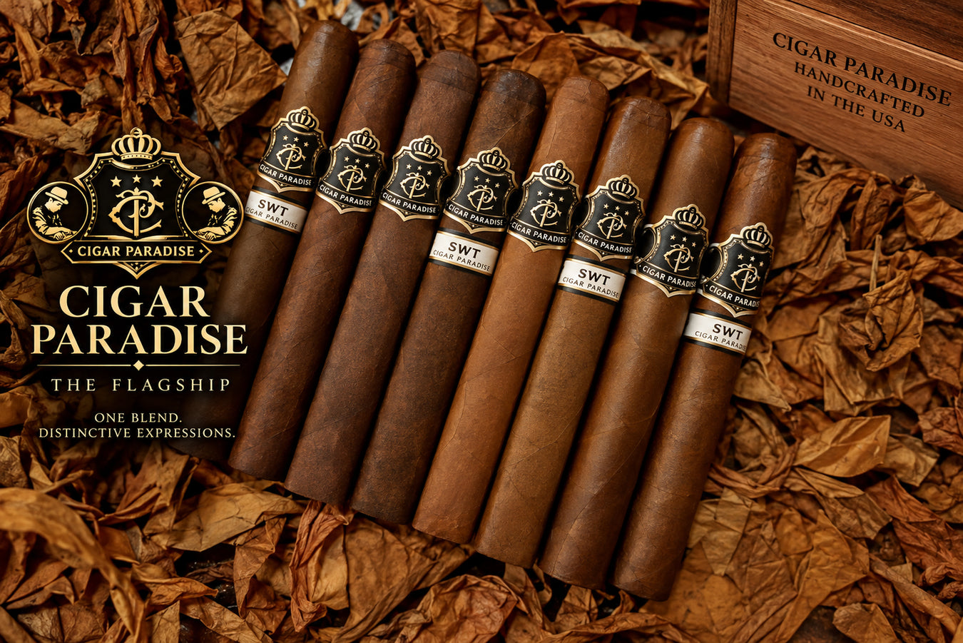 Cigar Paradise House Blend cigars in multiples wrappers expressions