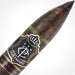 Cigar Paradise Adventure Dark Snake Torpedo 52×6 house blend cigar close-up showing its distinctive pointed head, dark Habano Maduro wrapper, thin green Candela spiral and Cigar Paradise band.