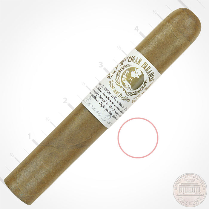 Honor & Tradition Natural Robusto 52x5.5 house blend cigar with Sumatra Natural wrapper