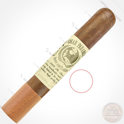 Honor & Tradition Sumatra Cedar Wrapped Petite Corona 38×5 house blend cigar with Sumatra wrapper, cedar sleeve and cigar band