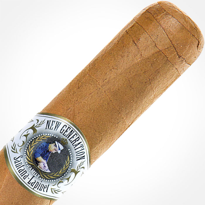 New Generation Connecticut Sweet Tip Churchill 48×7 house blend cigar close-up showing Connecticut wrapper and cigar band
