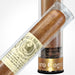 Cigar Paradise Sabores Toro Cognac 54x6 close-up inside a clear cigar tube, showing the tobacco wrapper, cigar band and Toro Cognac label.