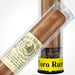 Cigar Paradise Sabores Toro Rum 54x6 close-up inside a clear cigar tube, showing the tobacco wrapper, cigar band and yellow Toro Rum label.